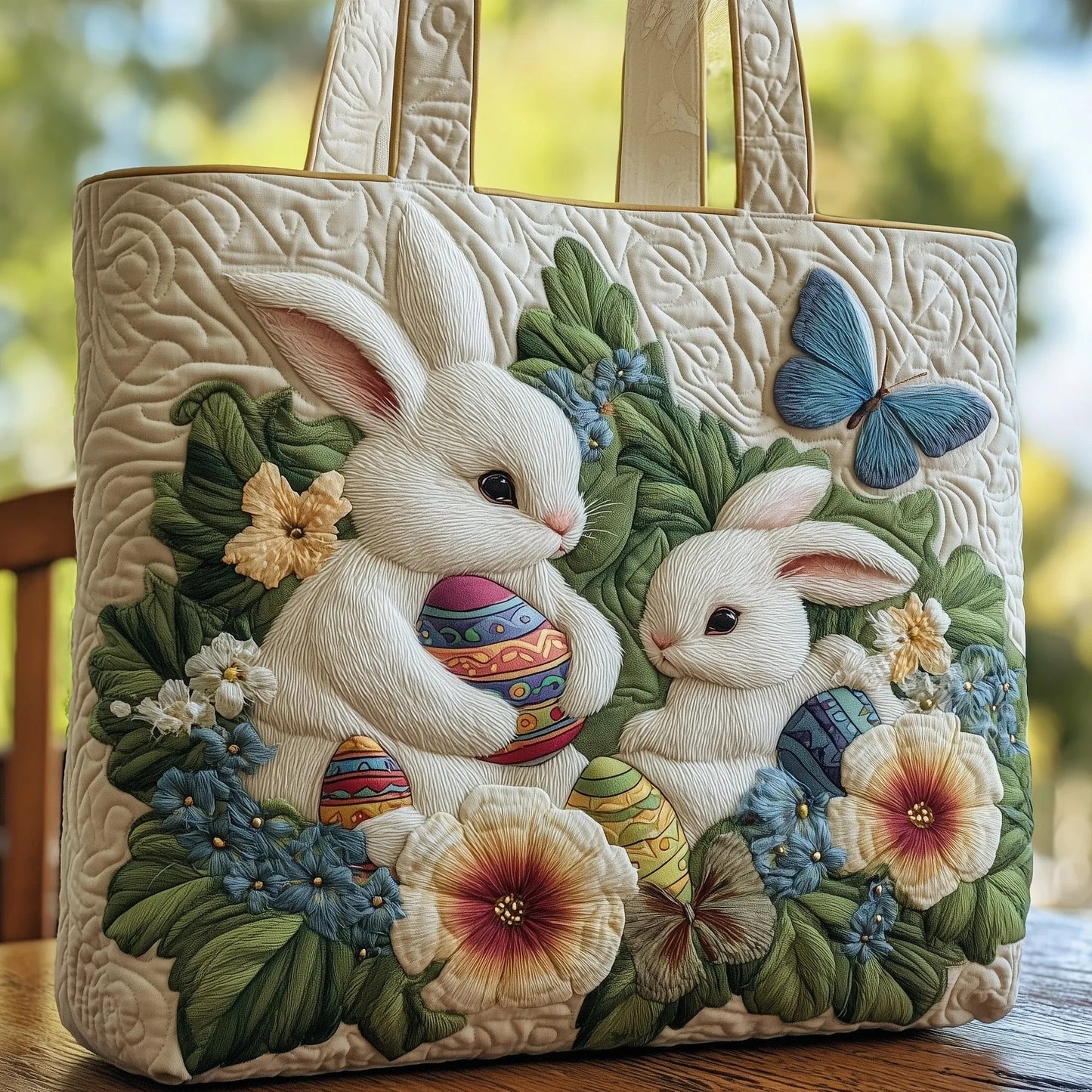 Pikowana torba z wielkanocnym zajączkiem 🐰🌸