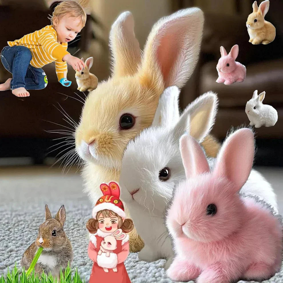 Skaczący i biegający królik, który przynosi mnóstwo radości i zabawy dzieciom 🎀