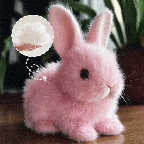 Skaczący i biegający królik, który przynosi mnóstwo radości i zabawy dzieciom 🎀