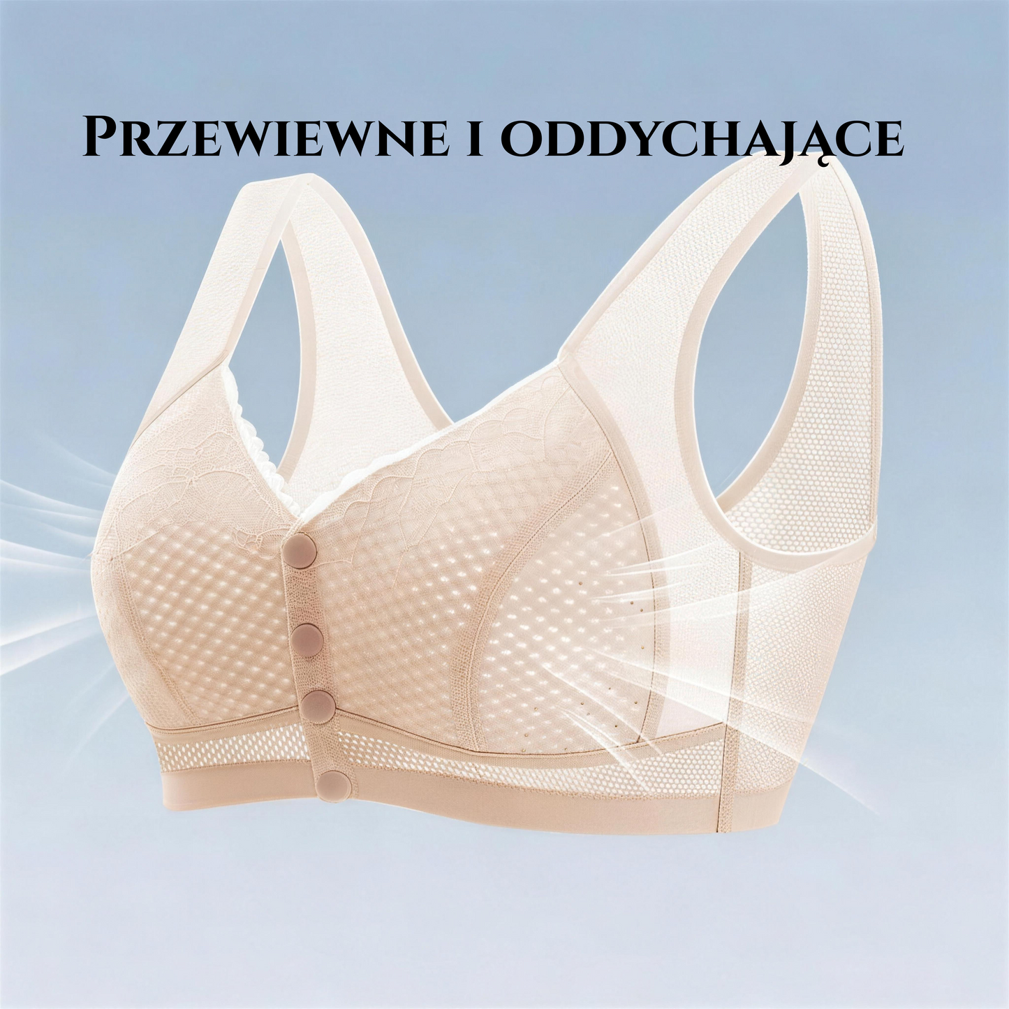 Letni biustonosz dla starszych kobiet – cienki, oddychający, bez fiszbin, wygodny, duże rozmiary