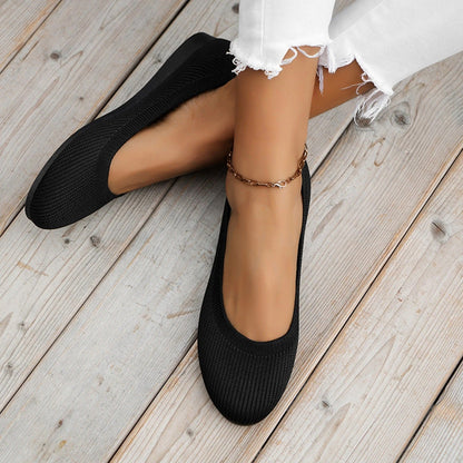Lekkie dzianinowe buty wsuwane – komfort na każdym kroku 🌸