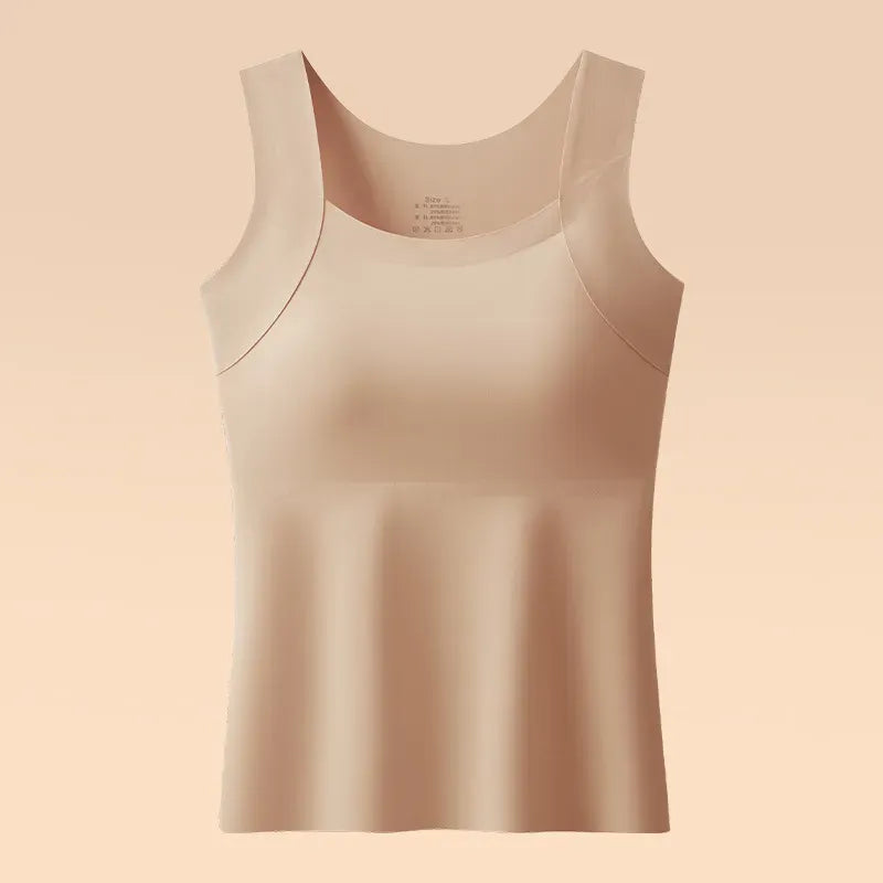 ✨ Damski wyszczuplający top bez rękawów z wbudowanym biustonoszem – komfort przez cały dzień bez stanika 👚 (🔥 Tylko przez ograniczony czas 50% zniżki)