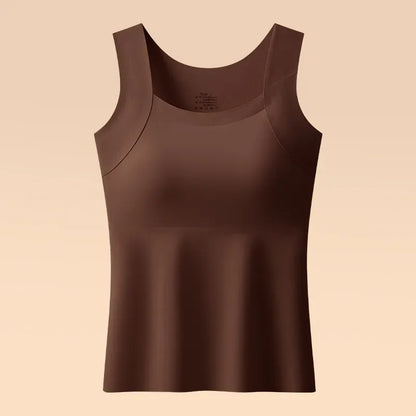 ✨ Damski wyszczuplający top bez rękawów z wbudowanym biustonoszem – komfort przez cały dzień bez stanika 👚 (🔥 Tylko przez ograniczony czas 50% zniżki)