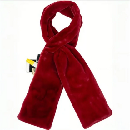🎁Noworoczna zniżka 50 %!! ⚡Ponad 50 000 sprzedanych sztuk! 🧣Ekstra miękki i ciepły szal ze sztucznego futra z ukrytą kieszenią na zamek