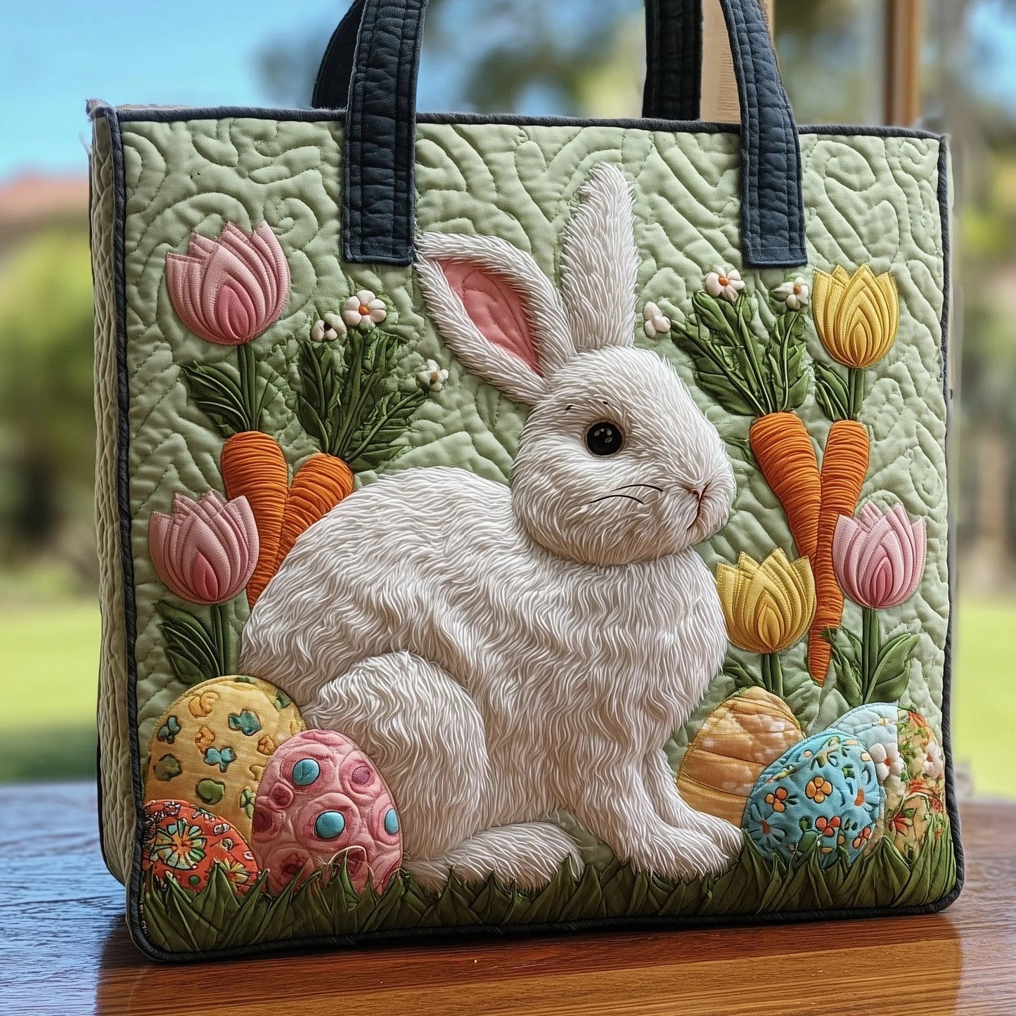 Pikowana torba z wielkanocnym zajączkiem 🐰🌸