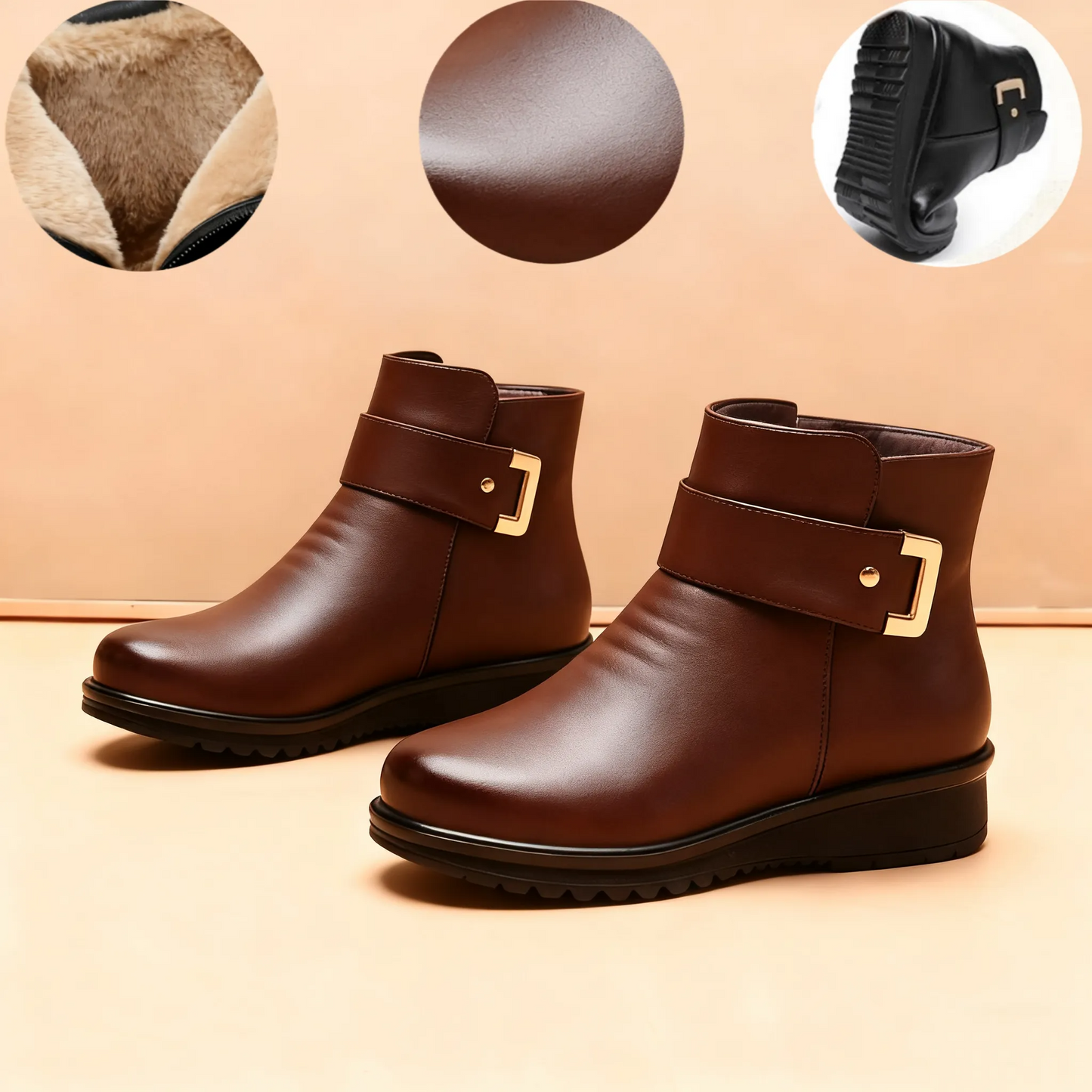 [🎉 Ekskluzywne dla członków ]Miękkie i wygodne buty damskie wykonane z prawdziwej wełny i premium skóry (wsparcie łuku stopy – ułatwia chodzenie)🔥🔥