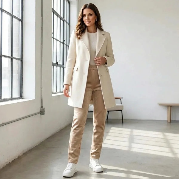 Damskie termiczne spodnie dresowe z kieszeniami i wysokim stanem 👖 | Wiosenne, lekkie i wygodne 🌸