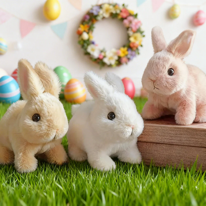 Skaczący i biegający królik, który przynosi mnóstwo radości i zabawy dzieciom 🎀